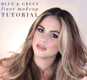 green blue liner tutorial jess bonilla