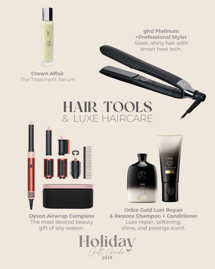 beauty holiday gift guide 2025 (haircare and hair tools)