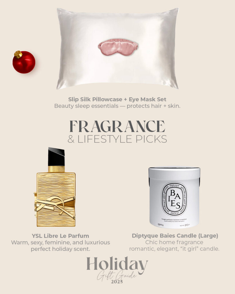 beauty holiday gift guide 2025 (fragance and lifestyle)