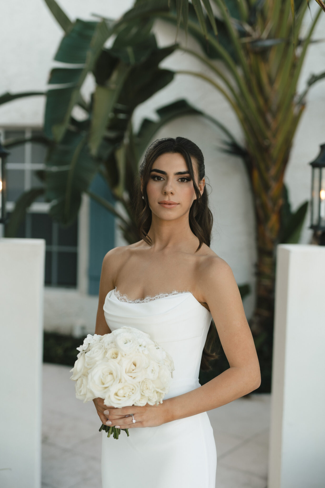 neutral soft glam bridal makeup