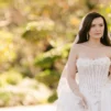 South Florida bride wearing bellami hair extensions at Morikami Museum in Palm Beach County, Florida