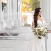 Bride styled for a humid South Florida wedding at Henry Morrison Flagler Museum in Palm Beach
